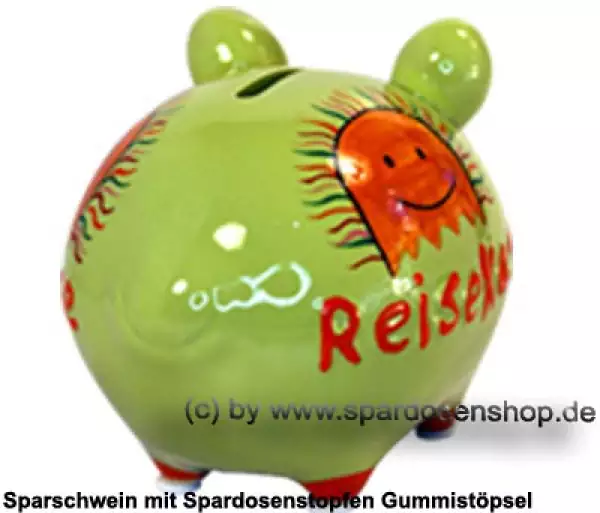 Sparschwein Kleinsparschwein 3D Design ReiseKasse Keramik D