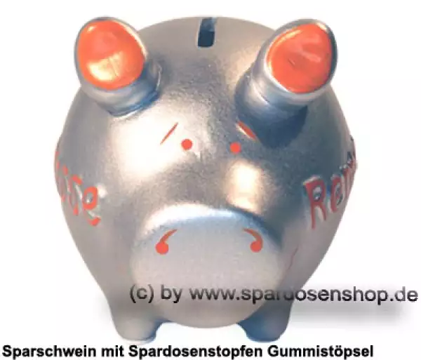 Sparschwein Kleinsparschwein 3D Design Rentenkasse Keramik B