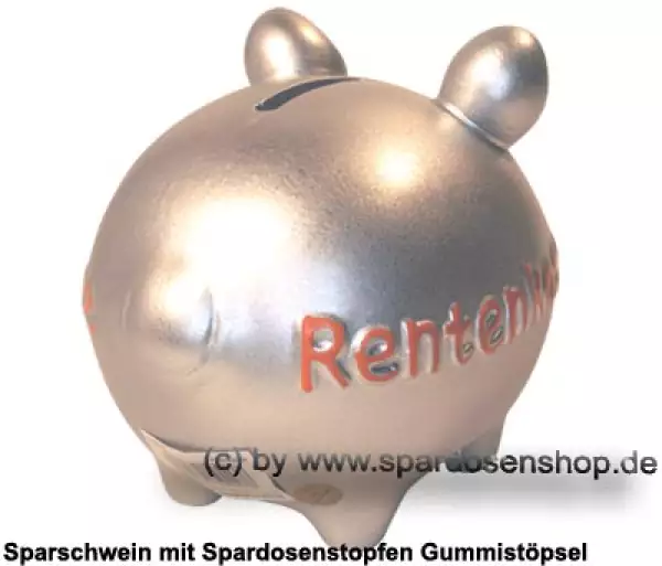 Sparschwein Kleinsparschwein 3D Design Rentenkasse Keramik D