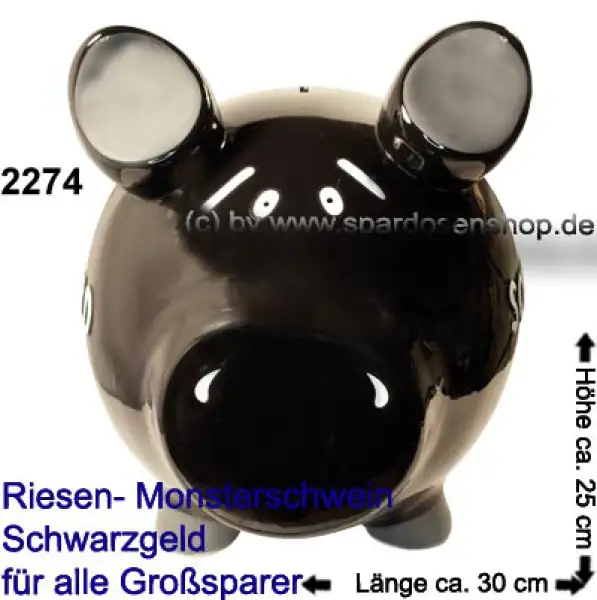 Sparschwein riesengroßes Monster Sparschwein 3D Design Schwarzgeld B Sonderverkauf ! 767a Sparschwein riesengroßes Monster Sparschwein 3D Design Schwarzgeld B Sonderverkauf ! 767a