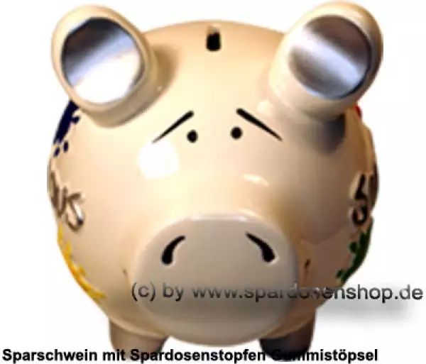 Sparschwein mittelgroßes Sparschwein 3D Design Saus + Braus Keramik B