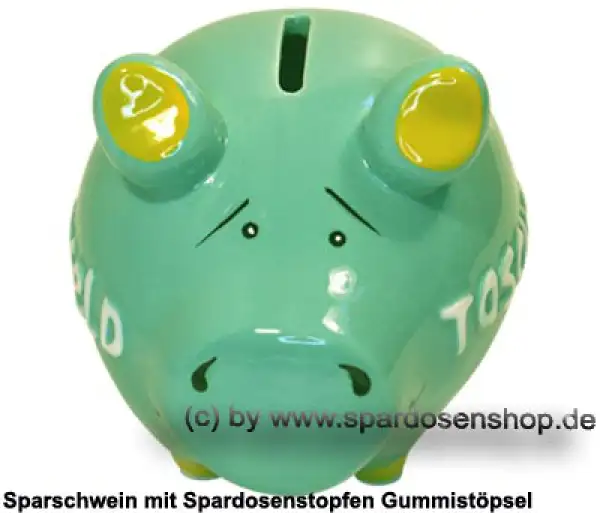 KCG Sparschwein Taschengeld türkis B KCG Sparschwein Taschengeld türkis B