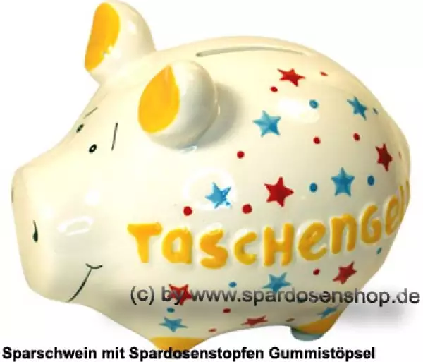 Sparschwein Kleinsparschwein 3D Design Taschengeld A