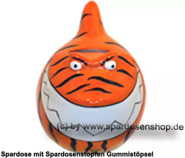 Spardose Spartier Design Tiger-Hai Keramik B