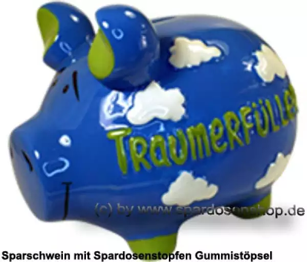 Sparschwein mittelgroßes Sparschwein 3D Design Traumerfüller Keramik A