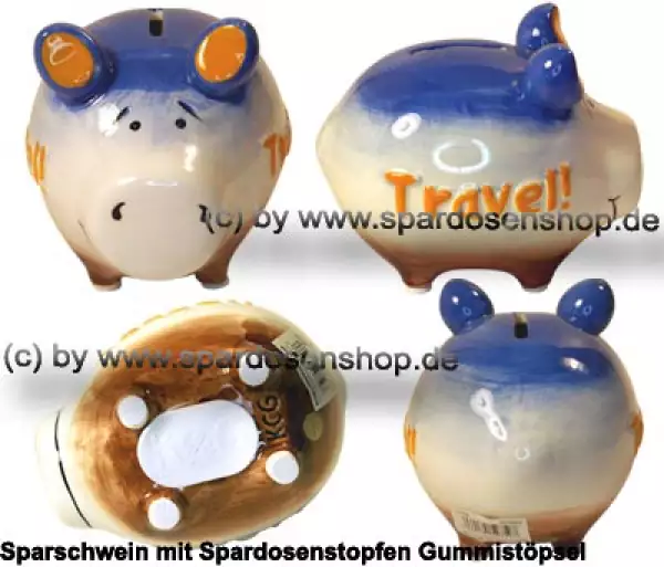 Sparschwein Kleinsparschwein 3D Design Trevel! Gesamt