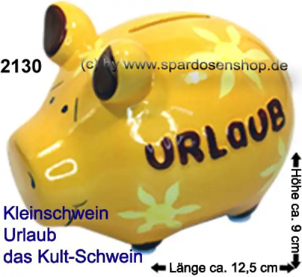 Sparschwein Größenvariante Kleinschwein