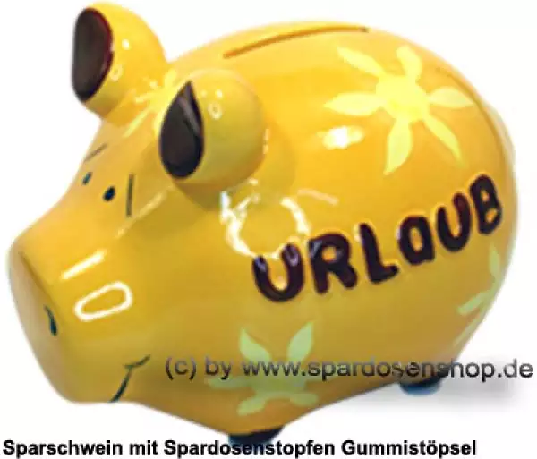 Sparschwein Kleinsparschwein 3D Design Urlaub Keramik A