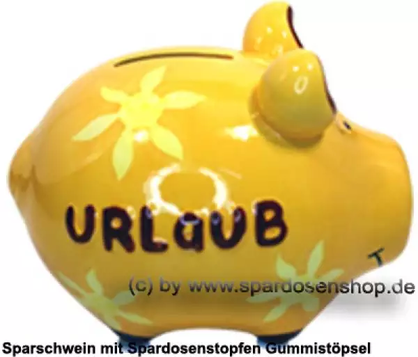 Sparschwein Kleinsparschwein 3D Design Urlaub Keramik C