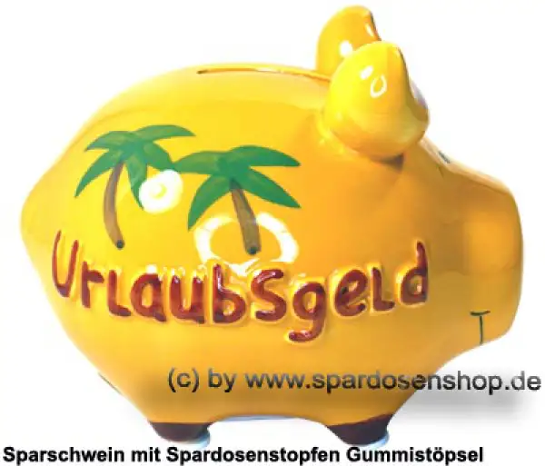 Sparschwein Kleinsparschwein 3D Design Urlaubsgeld Keramik C