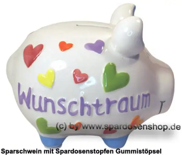 KCG mittelgroßes Sparschwein 3D Design Wunschtraum Keramik C