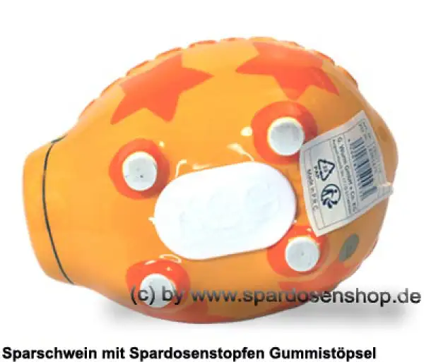 Sparschwein 3D Design Zum Geburtstag dunkelgelb Keramik E Sparschwein 3D Design Zum Geburtstag dunkelgelb Keramik E