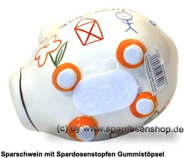 Sparschwein Kleinsparschwein Zum Schulanfang weiß Keramik E Sparschwein Kleinsparschwein Zum Schulanfang weiß Keramik E