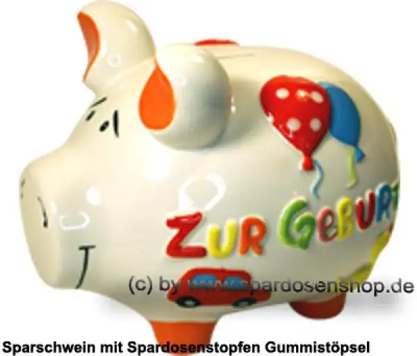 Sparschwein mittelgroßes Sparschwein 3D Design Zur Geburt Keramik A