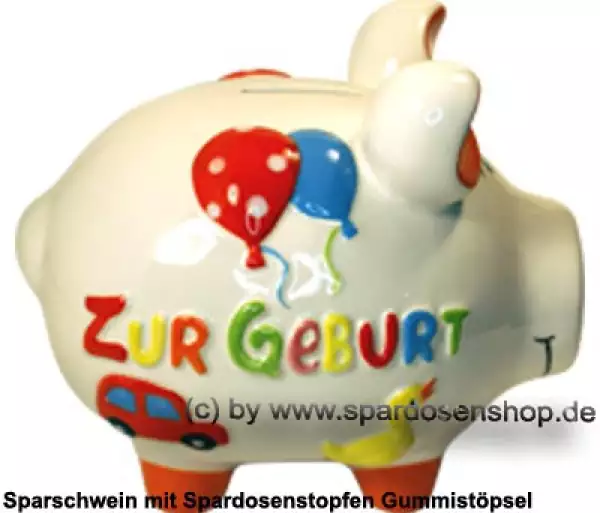Sparschwein mittelgroßes Sparschwein 3D Design Zur Geburt Keramik C