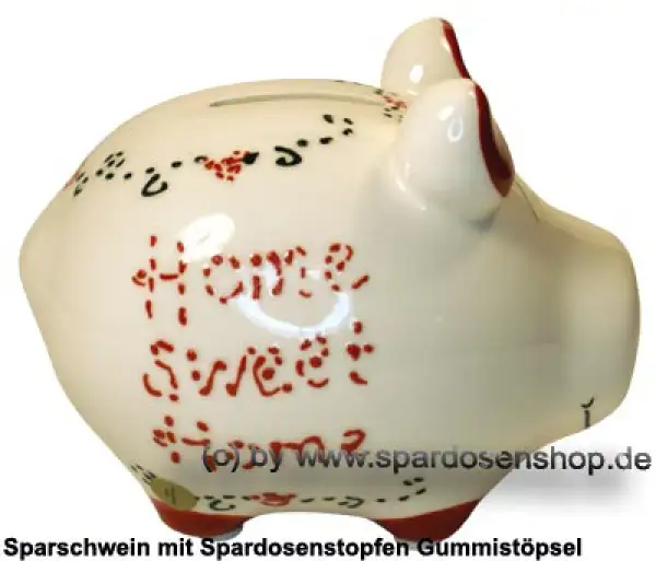 Sparschwein Kleinsparschwein 3D Design Home Sweet Home Keramik C Sparschwein Kleinsparschwein 3D Design Home Sweet Home Keramik C