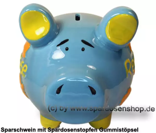 Sparschwein mittelgroßes Sparschwein 3D Design Reisekasse Keramik B
