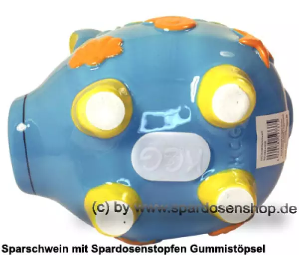 Sparschwein mittelgroßes Sparschwein 3D Design Reisekasse Keramik E