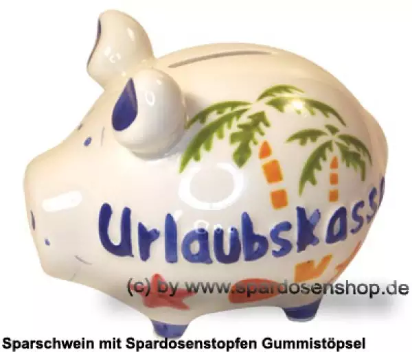 Sparschwein Kleinsparschwein 3D Design Urlaubskasse A