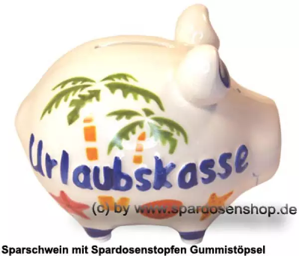 Sparschwein Kleinsparschwein 3D Design Urlaubskasse C