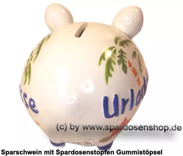 Sparschwein Kleinsparschwein 3D Design Urlaubskasse D