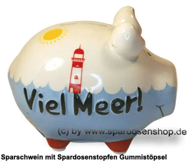 Sparschwein Kleinsparschwein 3D Design Viel Meer! Keramik C Sparschwein Kleinsparschwein 3D Design Viel Meer! Keramik C