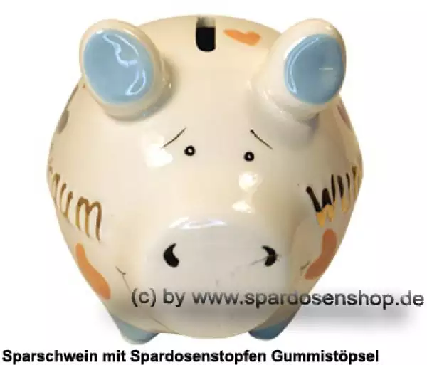 Sparschwein Kleinsparschwein 3D Wunschtraum Goldedition Keramik B