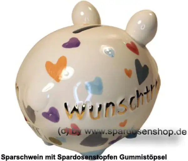 Sparschwein Kleinsparschwein 3D Wunschtraum Goldedition Keramik D Sparschwein Kleinsparschwein 3D Wunschtraum Goldedition Keramik D