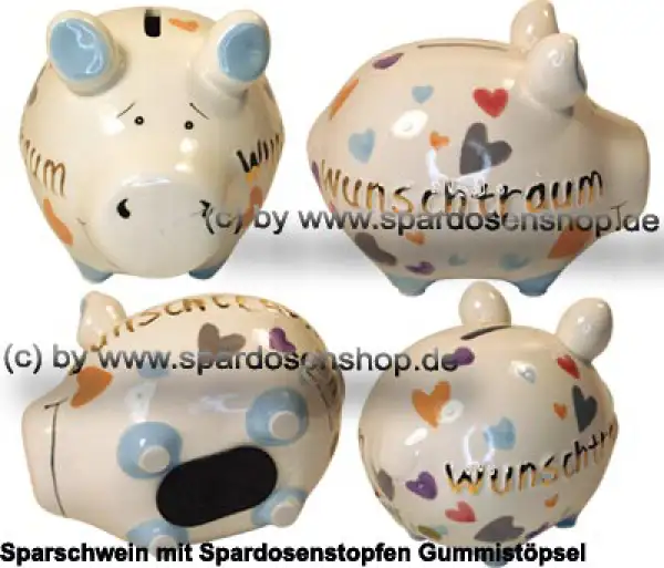 Sparschwein Kleinsparschwein 3D Wunschtraum Goldedition Keramik Gesamt Sparschwein Kleinsparschwein 3D Wunschtraum Goldedition Keramik Gesamt