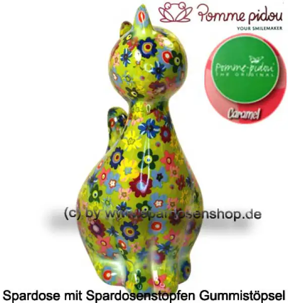 Spardose Spartier Pomme Pidou Katze Caramel hellgrün Keramik B Spardose Spartier Pomme Pidou Katze Caramel hellgrün Keramik B