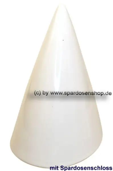 Spardose Kegel mit Goldstrich C Spardose Kegel mit Goldstrich C