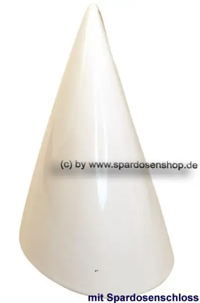 Spardose Kegel mit Goldstrich D Spardose Kegel mit Goldstrich D
