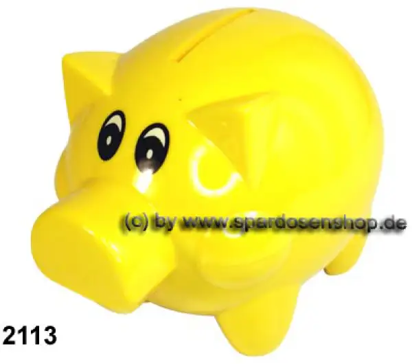Sparschwein Felix Uni Farbvariante gelb B Sparschwein Felix Uni Farbvariante gelb B