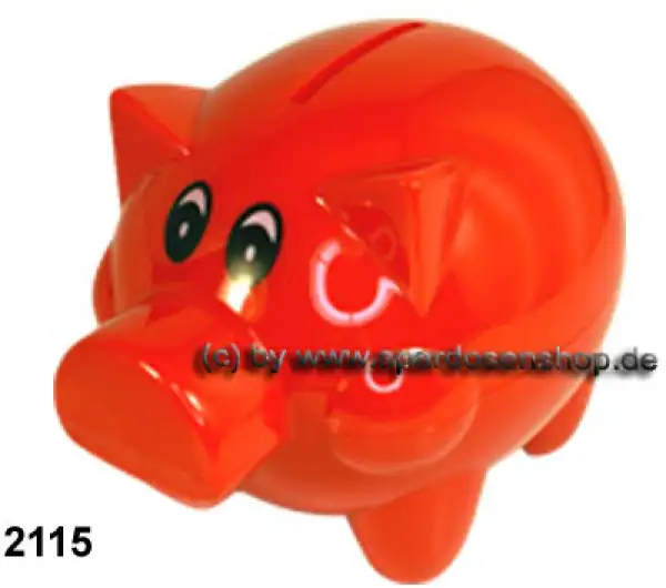 Sparschwein Felix Uni Farbvariante rot B Sparschwein Felix Uni Farbvariante rot B