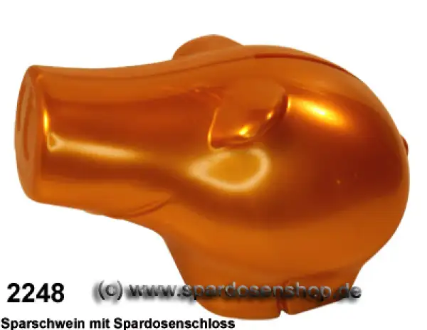 Sparschwein Frederick metallic Farbvariante gelb B