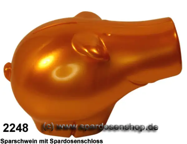 Sparschwein Frederick metallic Farbvariante seitlich