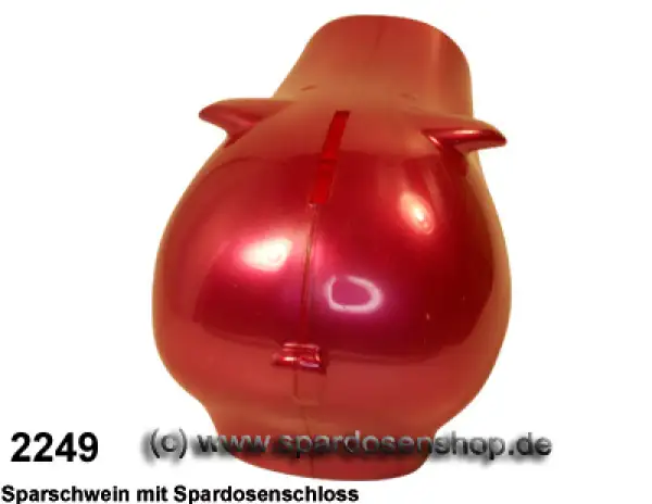 Sparschwein Frederick metallic Farbvariante hinten Sparschwein Frederick metallic Farbvariante hinten
