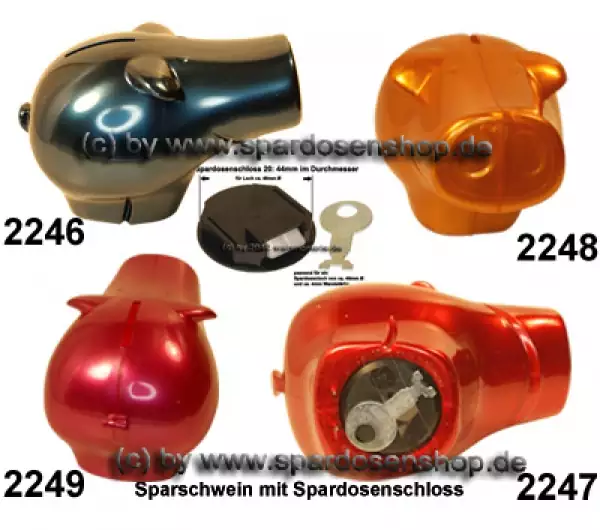 Sparschwein Frederick metallic Farbvariante auswählen Gesamt B