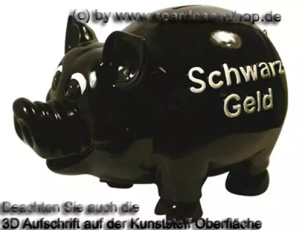 Sparschwein,Riesen,Monster,XXL,Schwarz-Geld A