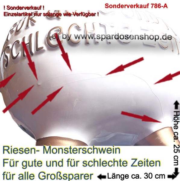 Monster Sparschwein Für gute und für schlechte Zeitent – Sonderverkauf 786-A dd