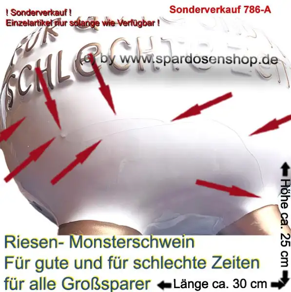 Monster Sparschwein Für gute und für schlechte Zeitent – Sonderverkauf 786-A dd