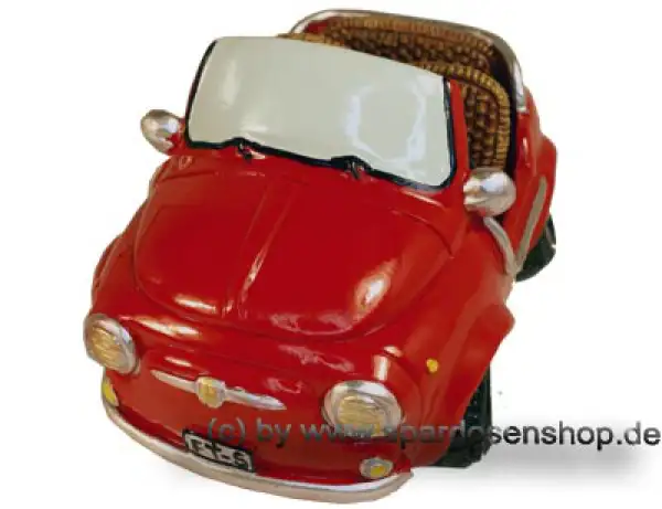Spardose Auto Cabrio rot Kunststein B Spardose Auto Cabrio rot Kunststein B