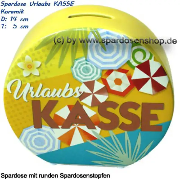 Urlaubs KASSE Design- Motiv Keramik B Urlaubs KASSE Design- Motiv Keramik B