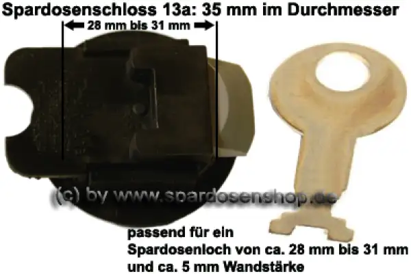Spardosenschloss 13a: 35mm Spardosenschloss 13a: 35mm