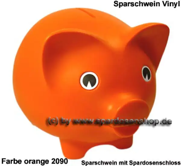 Sparschwein Vinyl Groß Orange Großsparschwein C Sparschwein Vinyl Groß Orange Großsparschwein C