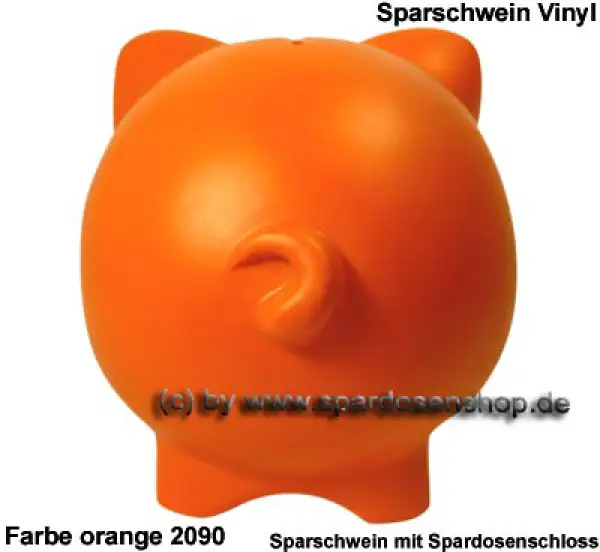 Sparschwein Vinyl Groß Orange Großsparschwein D Sparschwein Vinyl Groß Orange Großsparschwein D