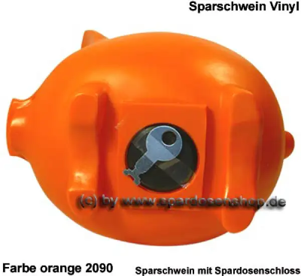 Sparschwein Vinyl Groß Orange Großsparschwein E Sparschwein Vinyl Groß Orange Großsparschwein E