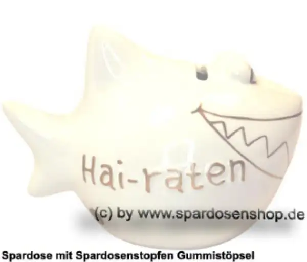 Spardose Spartier Design Hai-raten Keramik C