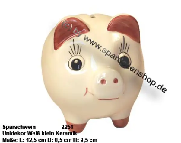 Sparschwein mit Dekor klein Unidekor B