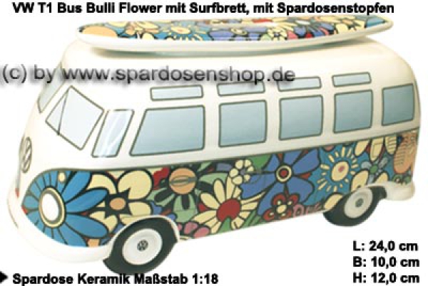 Sparschweine & Spardosen sowie Zubehör - Auto Bulli VW T1 Samba